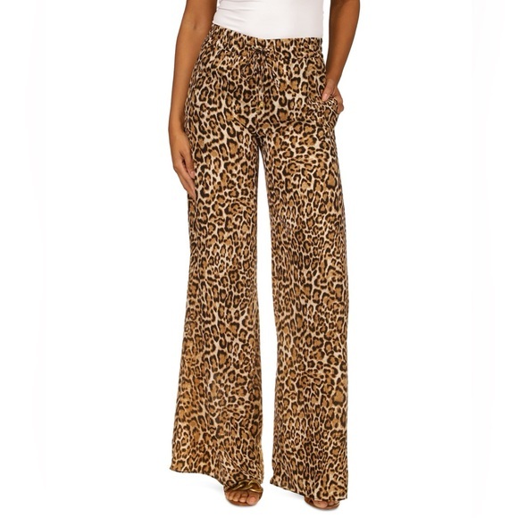MICHAEL Michael Kors Pants - NWOT Michael Kors Leopard Print Wide Leg Pants